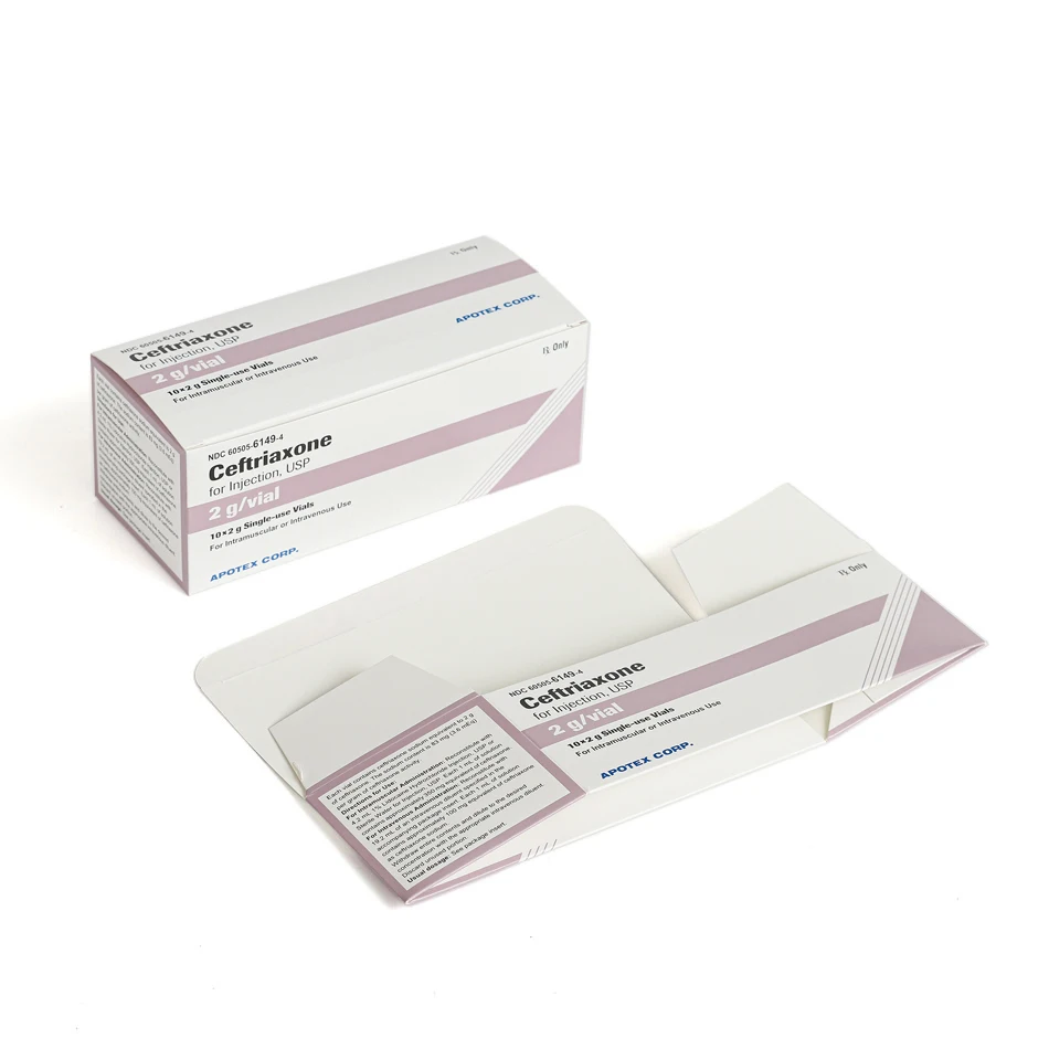 Customized Different Shape Size Biodegradable Recycled Matt Lamination Medicine Pharma Paper Packaging Box