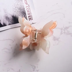 High Quality Shark Clip for Gir Vintage Acetate Clasp Clip Personalized Double Layer Butterfly Hairpin Simple Clip di squalo