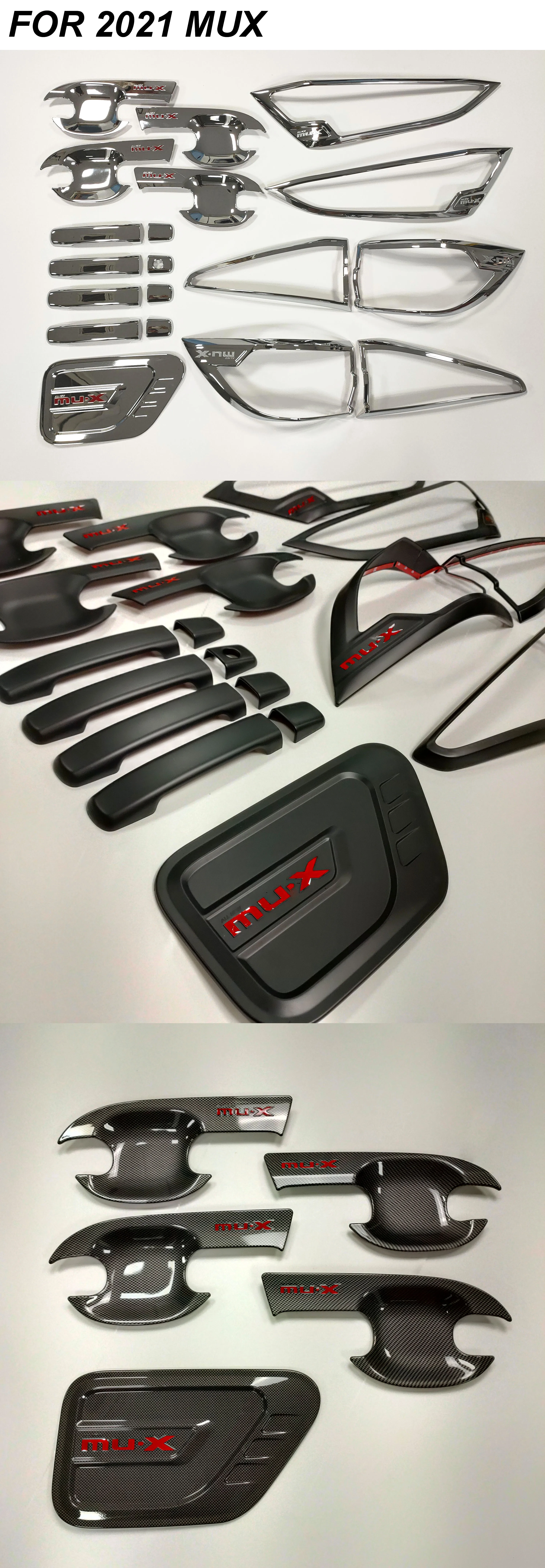 High Quality Auto Part Head Tail Light Cover Gas Tank Cover  Combo Set for Ertiga MUX Hilux Revo