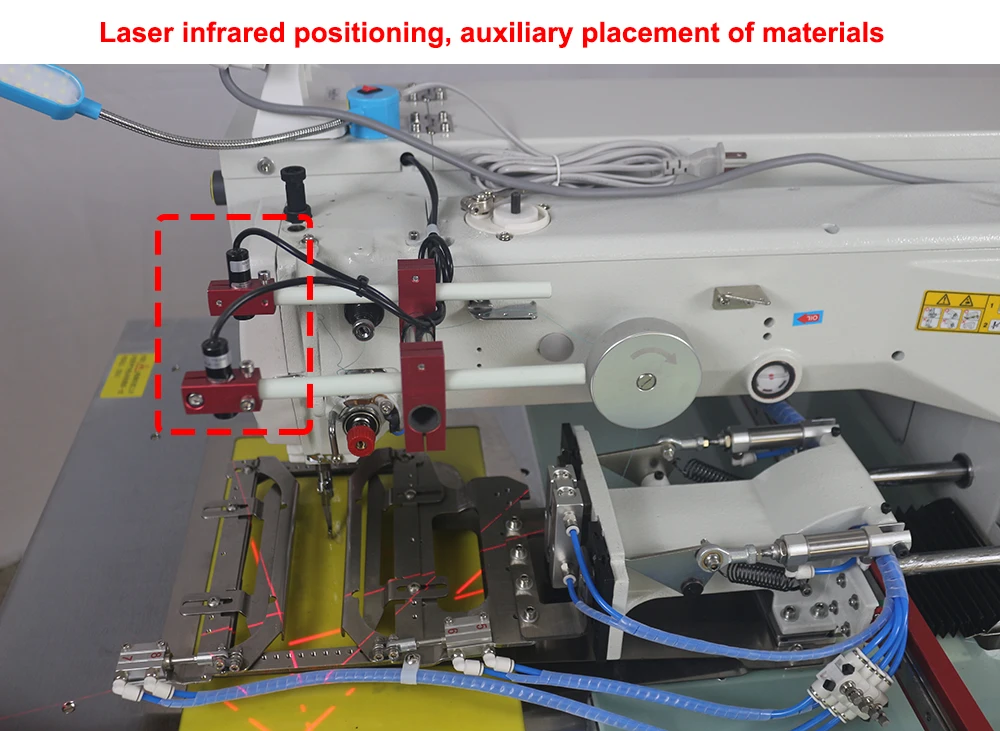 Automatic jeans zipper pocket sewing machine placket front machine jeans making machine