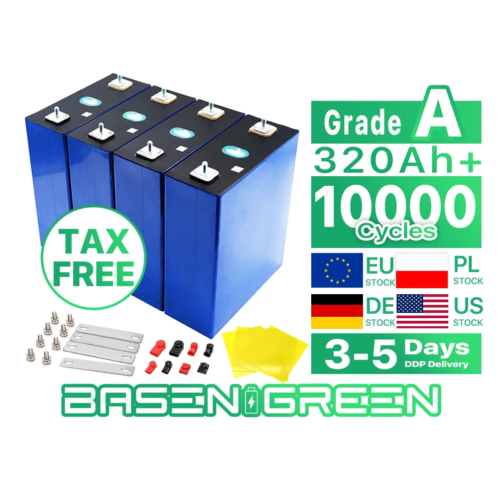 Батареи Basen Lifepo4 3 2 В 50AH 100AH 105AH 150AH 280AH 304AH 320AH солнечная литий-фосфатная батарея для хранения энергии