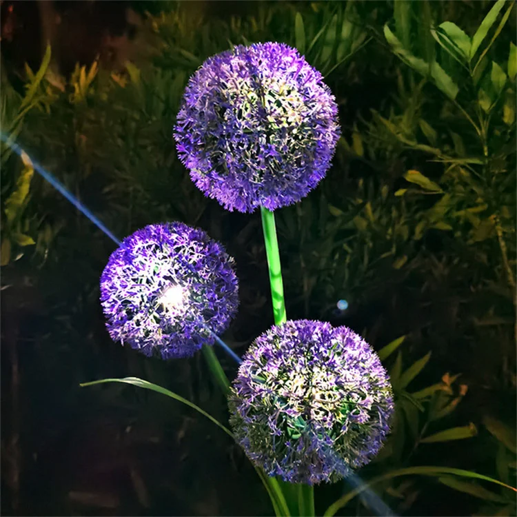 Solar Powered Dandelion Outdoor Lamps Garden Globe Dandelion Lamp Lights Stake Landscape Lamp Holiday Solar Outdoor Light