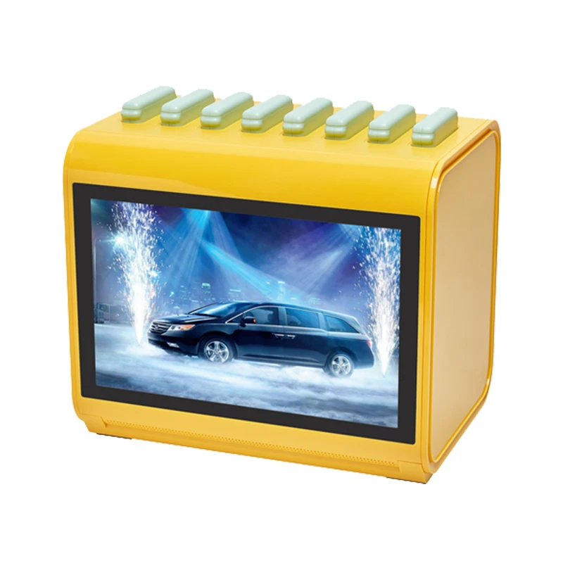 Innovation Fashional 8slots 10.1inch LCD screen powerbank charging station power bank kiosk with 8pcs