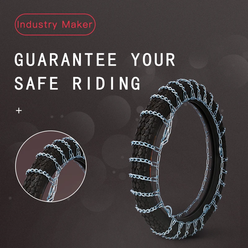 BOHU Motorcycle tire chains twist tire snow chain Alloy Steel anti-skid chains