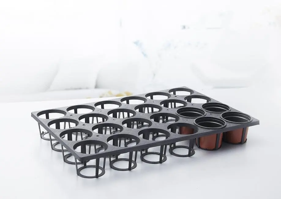 Customised Black White Net Pots Plastic Nursery flower pot & Planter small Large size garden seeding tray