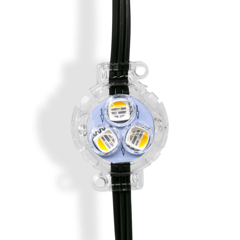 Aoying-оптовик 50 мм 30 WS2811 DC12/24V IP 67 Rgb RGBW наружный Постоянный СВЕТОДИОДНЫЙ пиксельный точечный свет для рождественских праздников