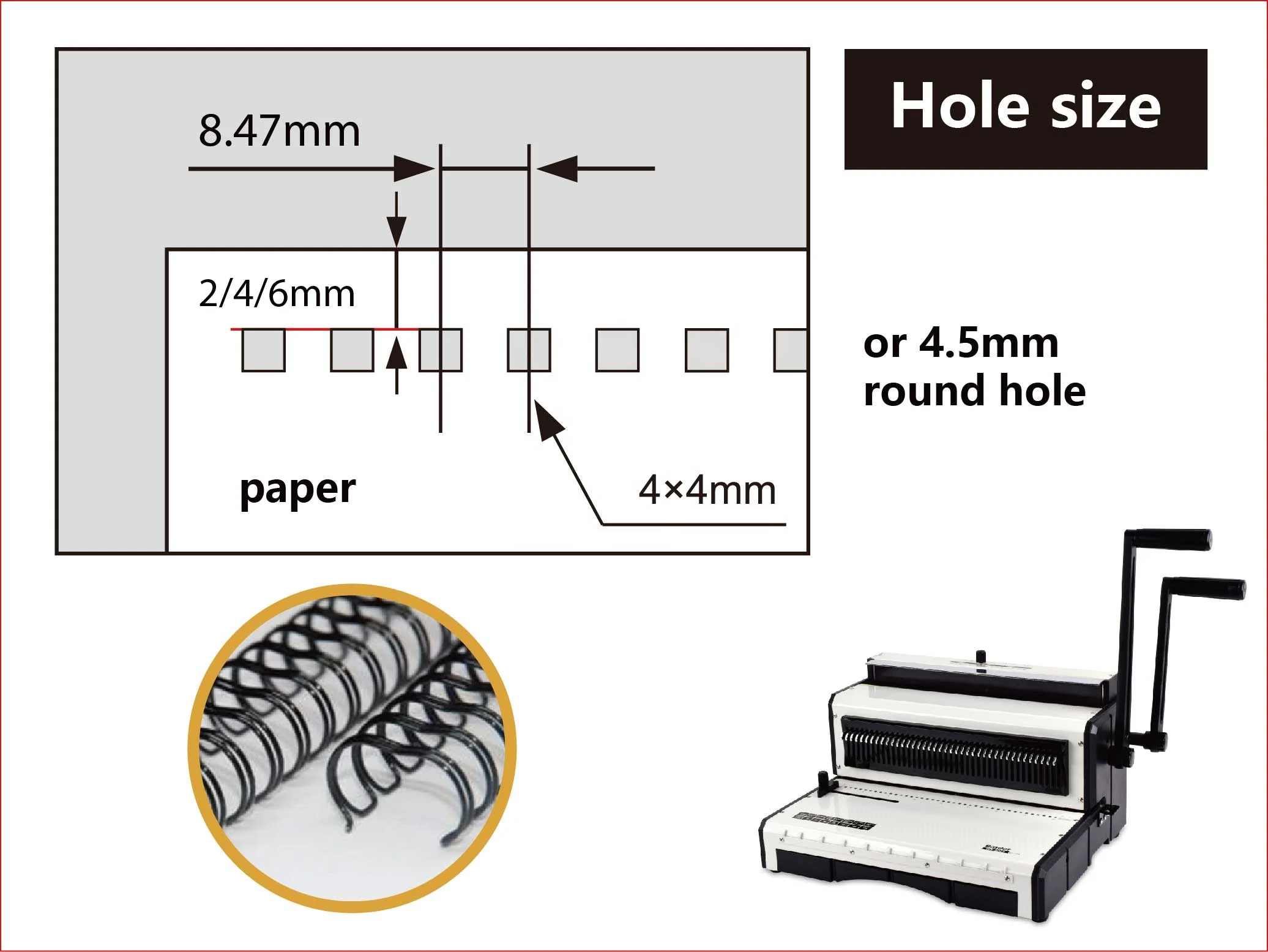 QK-930 Multi-functiol wire 3:1 punch & bind plastic spiral single or double wire coil comb binding machine for netbook