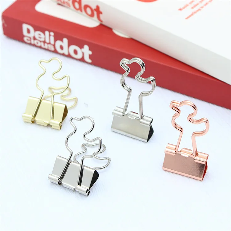 Home Kitchen Store Metal Paper Binder Clips Office Stationery School File Clip Holder Grip Clamp