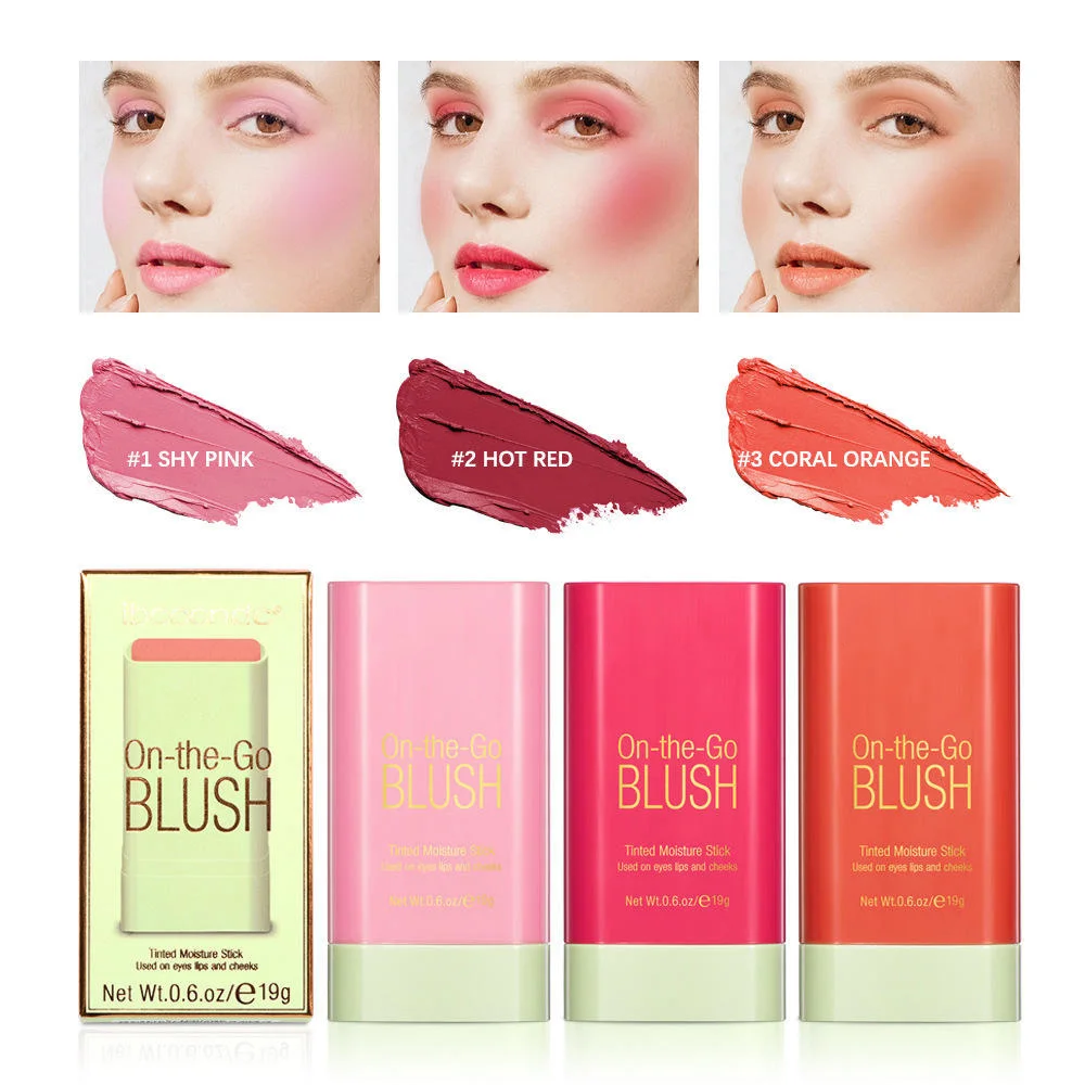 Unique Private Label Waterproof Long Lasting Silky Cream Texture Light Tinted Moisturizing Stick Both Blush And Lip Using Makeup