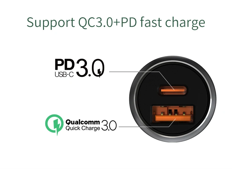 Custom Factory OEM Service car laptop charger 3.0 car quick charger