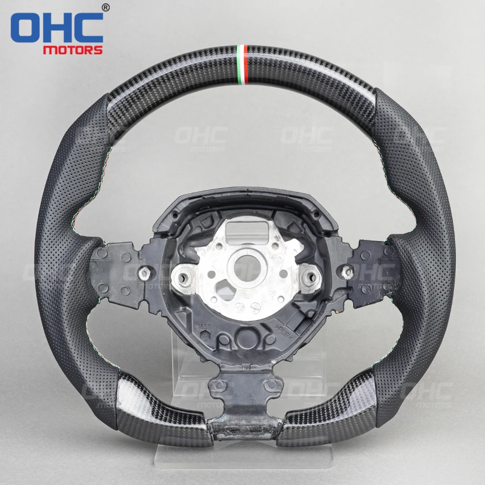 Carbon Fiber Flat Bottom Special Customized Steering Wheel for lamborghini aventador ohc motors