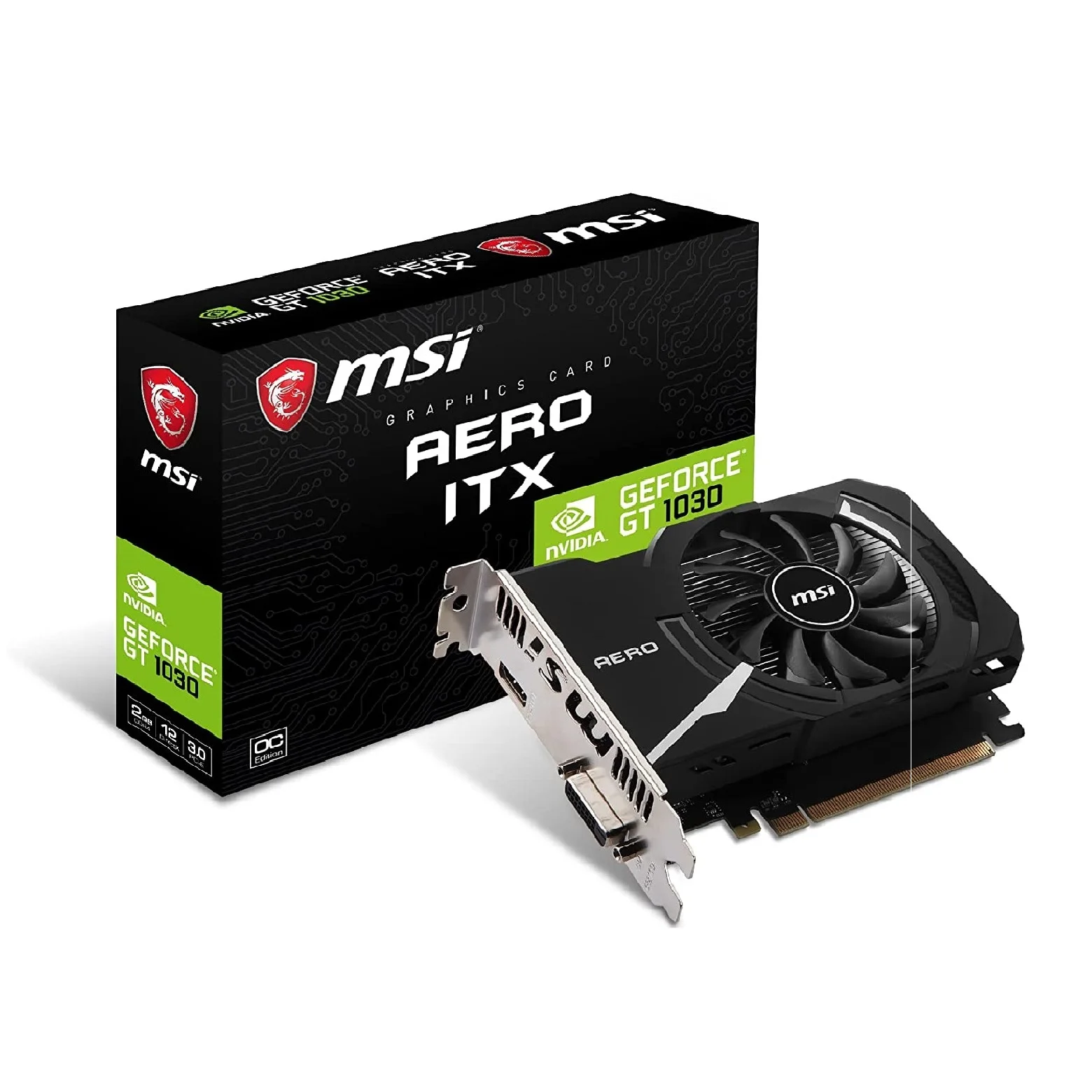 MSI GT 1030 AERO ITX 2G D4 OCV1 Gaming Graphics Card Gpu Galax Original Msi Video Card