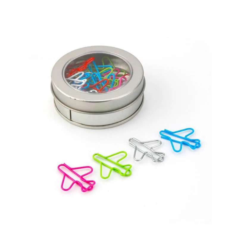 
Stocked Novelty Airplane Shaped Paper Clip 
