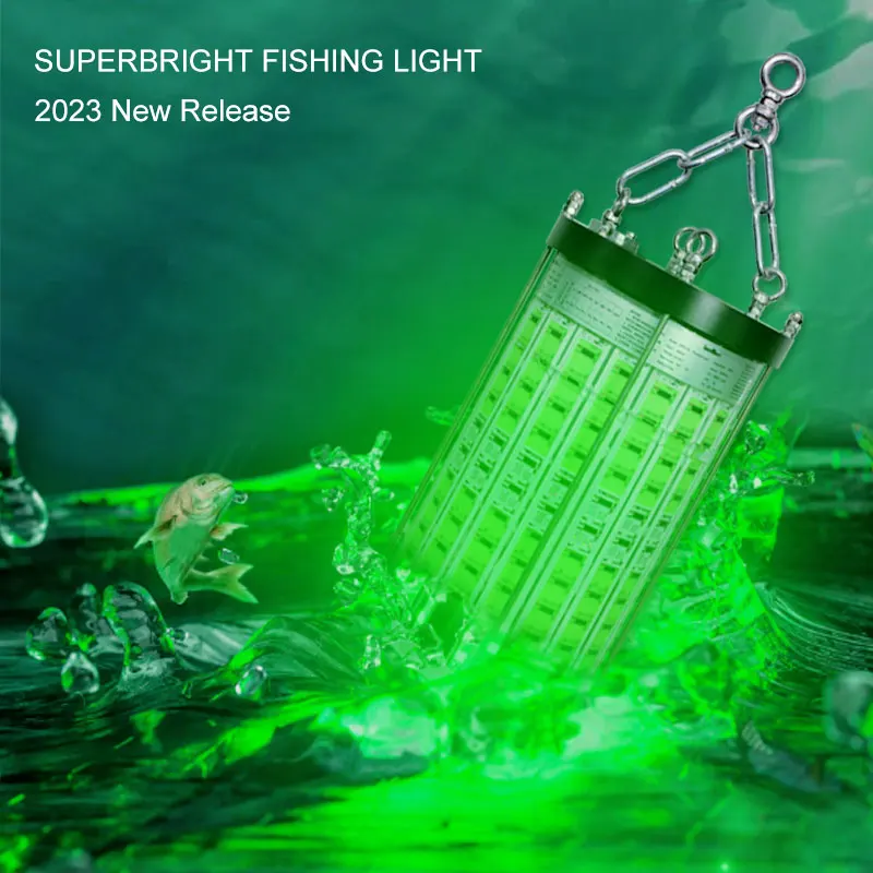 5000w LED green color fishing light underwater led underwater fishing light rechargeable