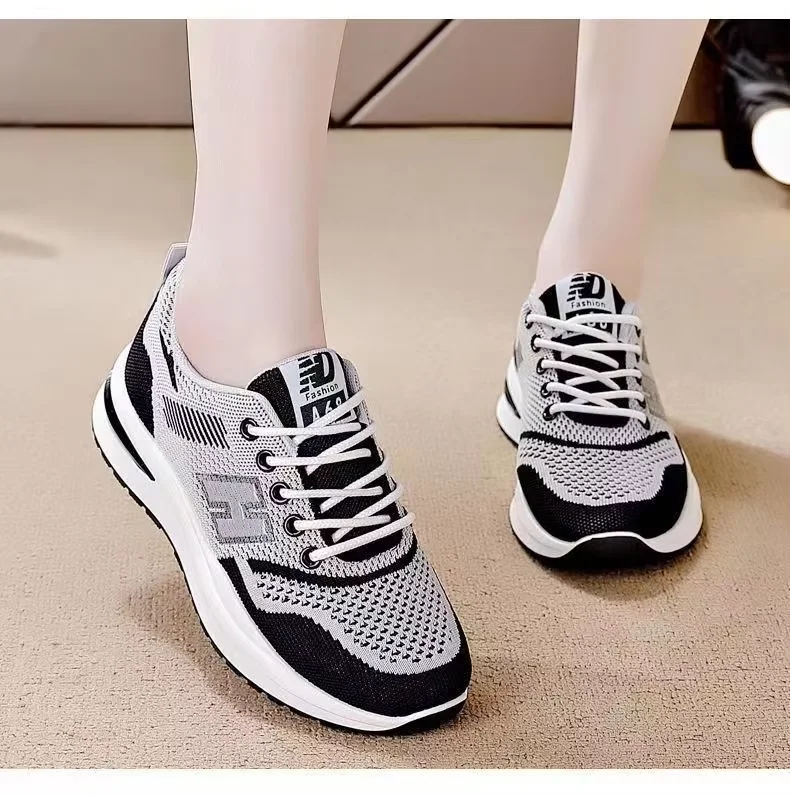 KUNTAI fashionable breathable shoes for women high quality sports running sneakers factory supplier