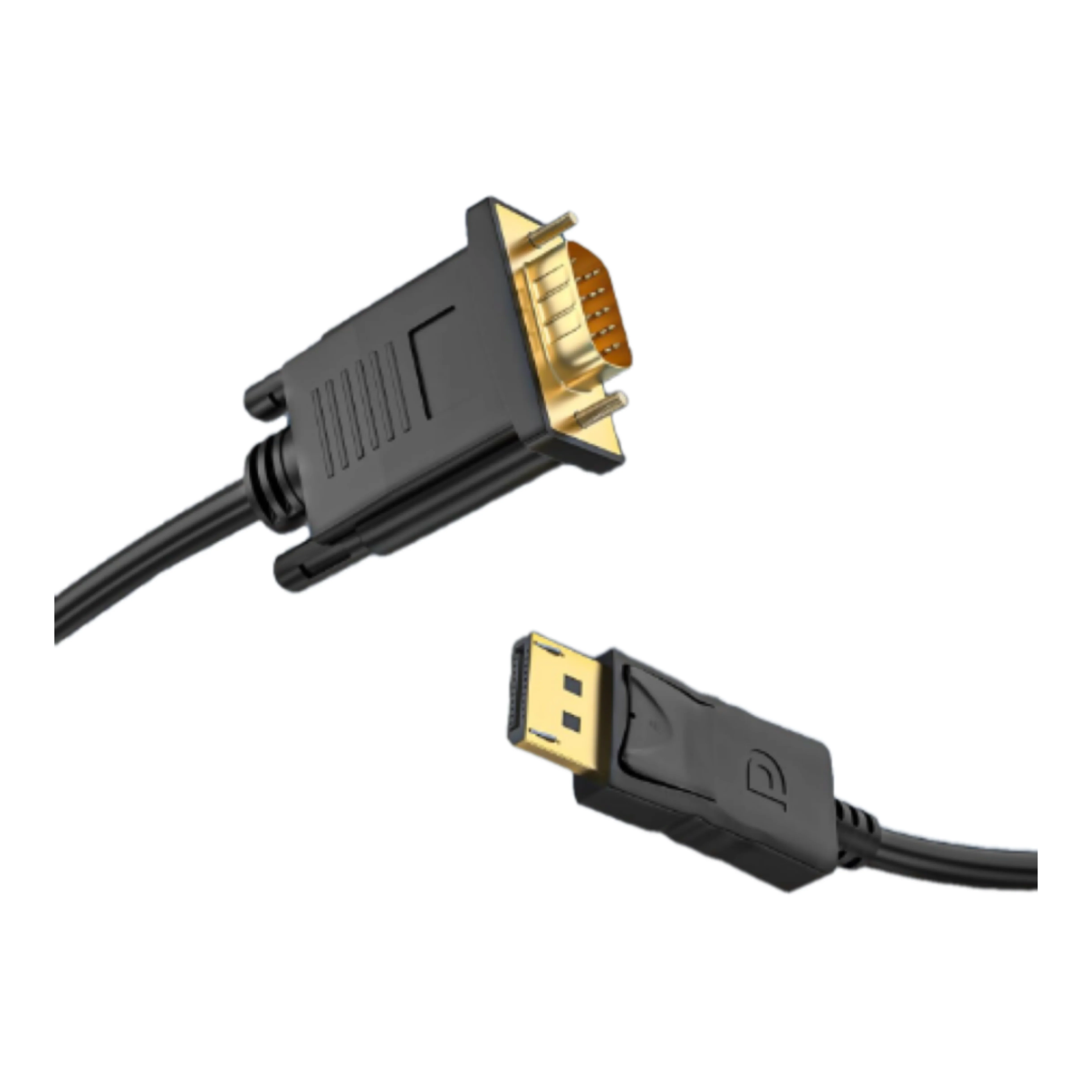 1.8M DP to VGA Adapter Cable Converter for PC Laptop DisplayPort Male to VGA Male 6FT 6 Feet