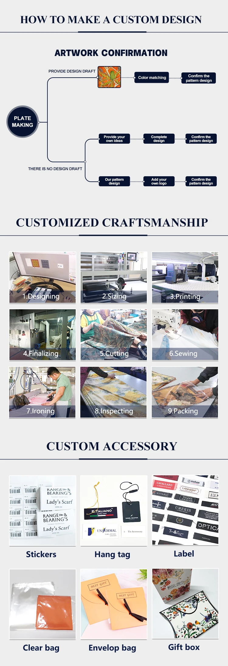 BOYI Wholesale Custom Printing Scarf Spring Season Silk Feeling Square Style Floral Pattern Scarves