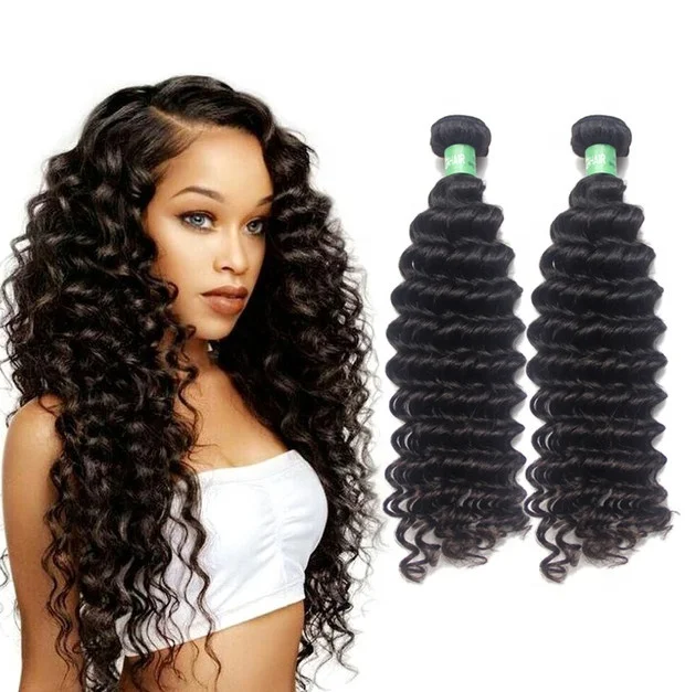 GD HOT products deep wave hair , deep wave brazilian virgin human hair bundles , double drawn deep wave hair bulk