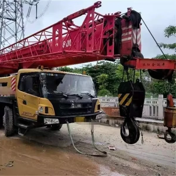 S used truck crane STC800T 80ton hot sale good quality cheap price truck crane