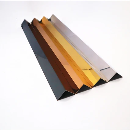 304 stainless steel polished corner trim stainless steel gold angle trim tile angle 20mm