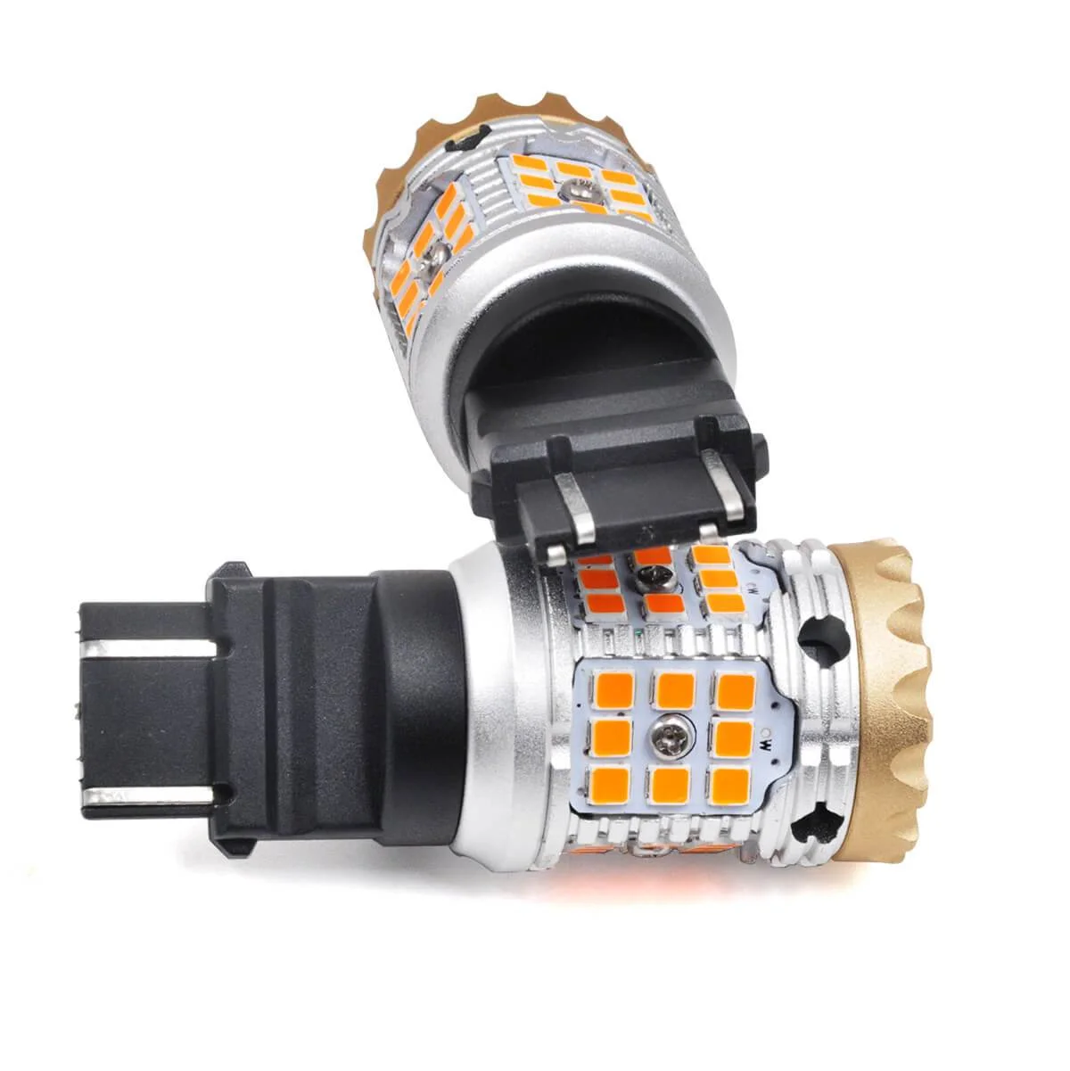 EKLIGHT G2 no hyper flash canbus led bulb parts amber 40smd 3030 chip 7443 7440 1157 switchback light car lights