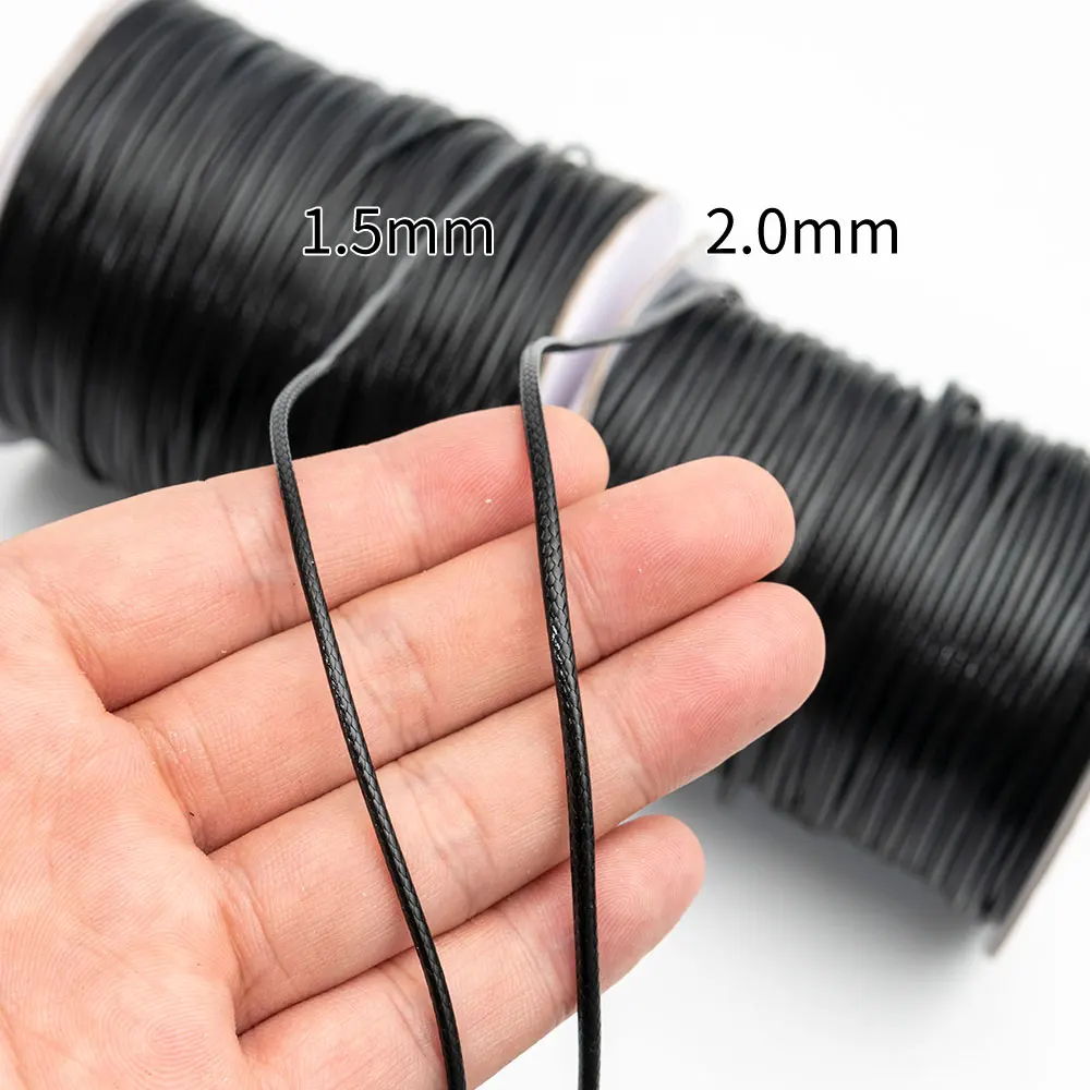 2mm 80meters/roll Ready Stock Wholesale Multi color Round Faux Suede Leather Beading String Rope Cord for Necklace Bracelet DIY