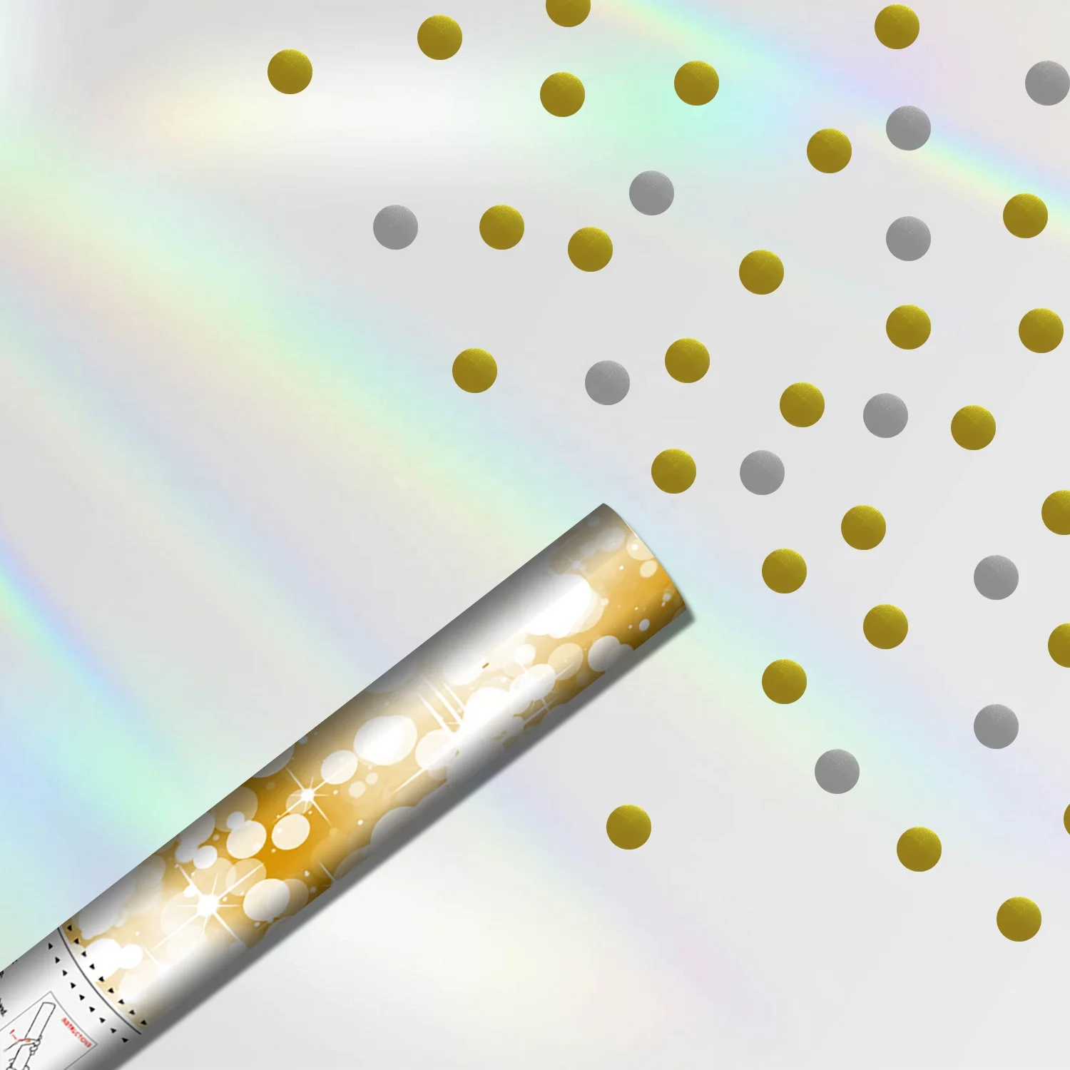 12 дюймов конфетти пушки попперы для вечеринок золотой серебряный металлик (6 шт. в упаковке) стрелки бластер