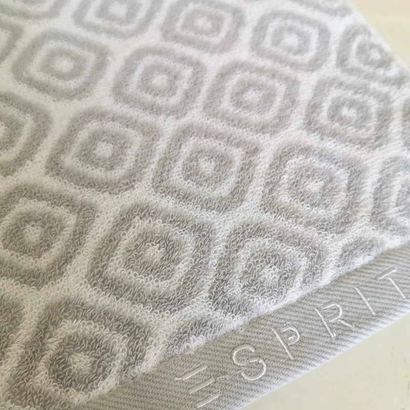 Shan Dong Towel 100% Combed Cotton Jacquard Hand Bath Towel Set With Customer Logo Embroidery