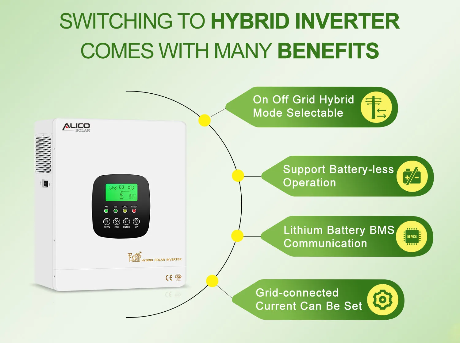 120V 240V Split Phase Hybrid Solar Inverters 48V 5kw 8kw 10kw 12kw Off Grid Hybrid Solar Inverter Split Phase 120v 240v