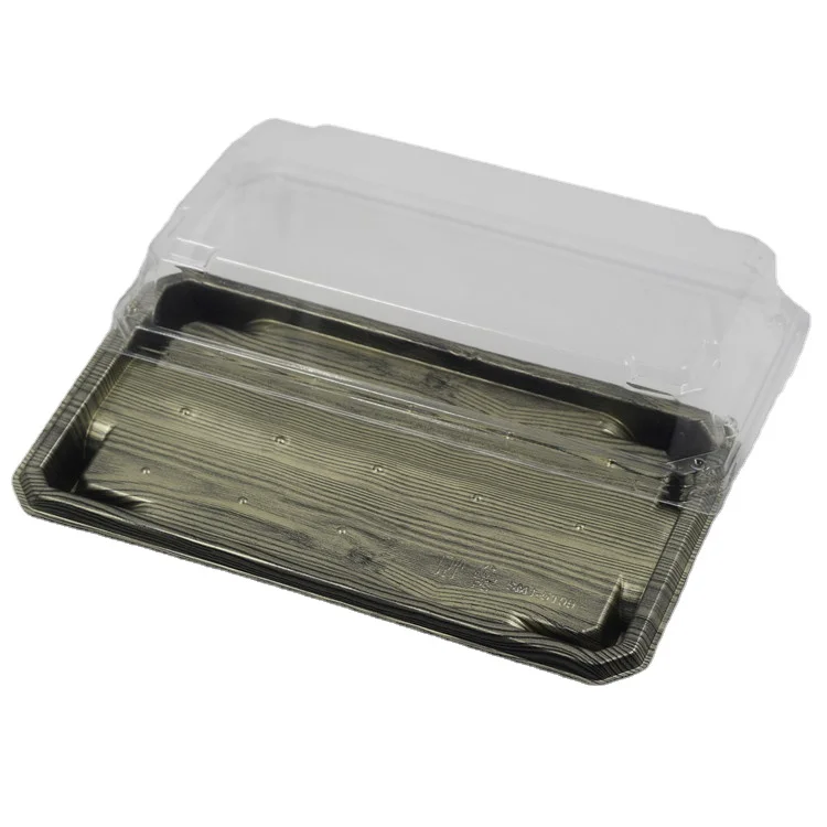 SM1-5109MZ Take Away Food Salad Stackable Plastic Cheesecake Catering Restaurant Party Trays With Lids