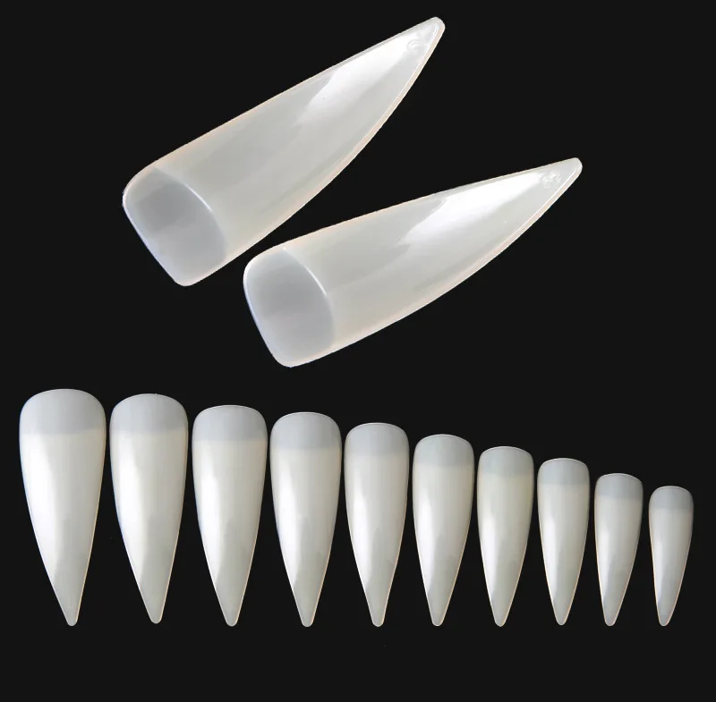
600pcs Clear Acrylic Nail Tips Practice Nail Art Tips Half Cover Natural French False Nail Tips 
