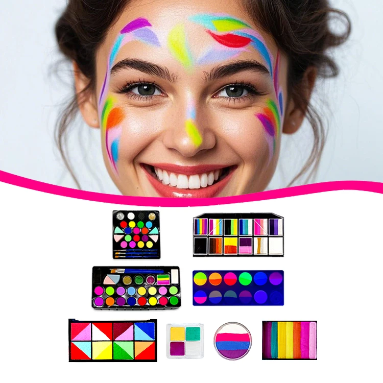 With Wholesale Private Label Face Painting Paint Powder Pigment Face Paint