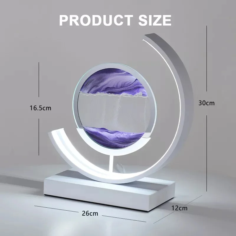 Популярная 3D светодиодная картина с текучим песком настольная лампа светодиодный динамический светильник быстрым Новая Современная Художественная ретро-лампа