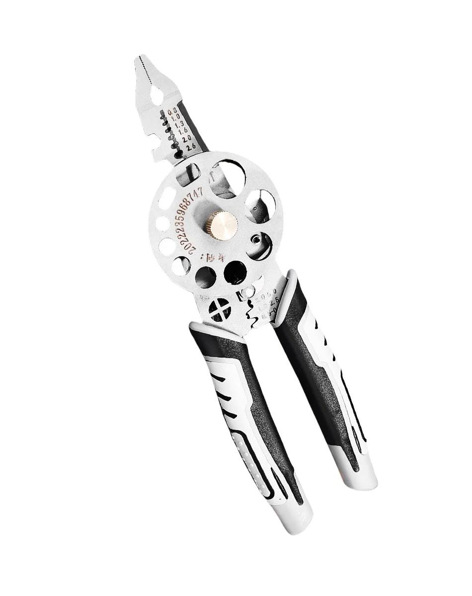 New Plier Wire Stripper Wire Stripper Tool Multifunctional Stainless Steel Wire Stripper For Winding Trimming Stripping Pressing