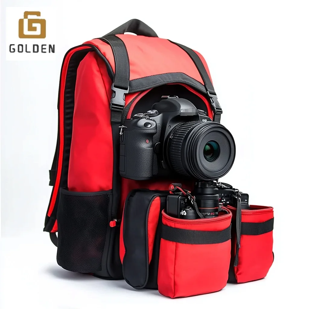 Golden Travel camera backpack digital gear & video lenses and drone insert bag 16 inch laptop accessories storage tech pack