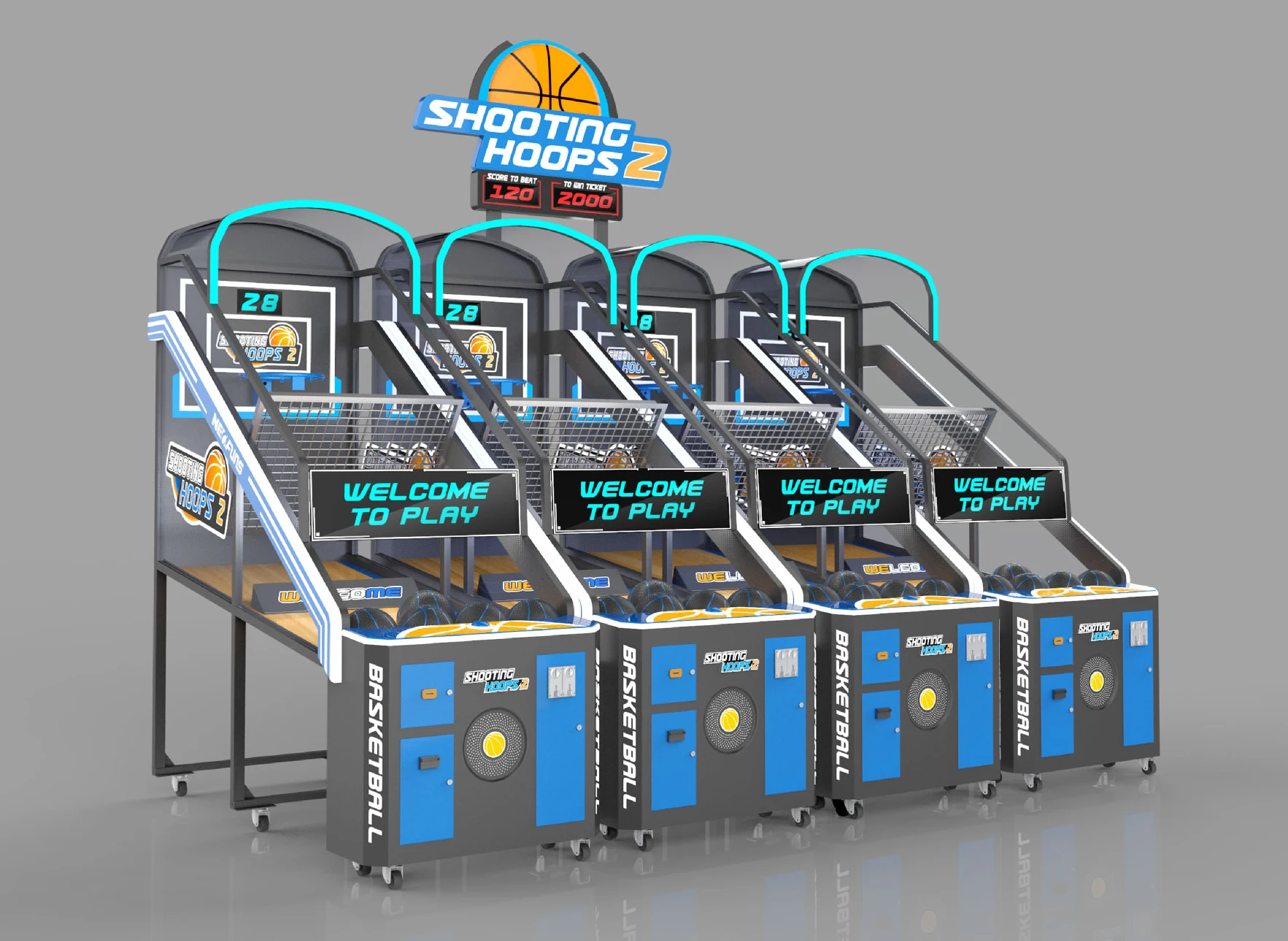 Neofuns Factory Price Coin Operated Street Basketball Arcade Game Shoot Basketball Shooting Machine