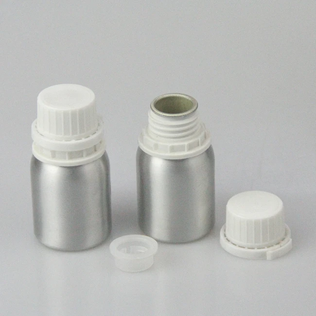 Leak Proof Lid Metal Aluminium Bottle 50 100ml 250ml 500ml 1000ml 5l 16oz Chemical Liquid Cosmetic Essential Oil Aluminum Bottle