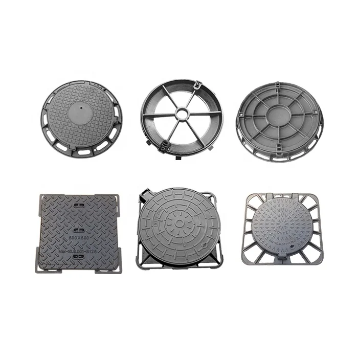 En124 C250 Ductile Iron Square Sewer Manhole Cover with Lock (C/O600)