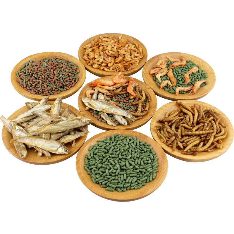Turtle food dried mealworm shrimp fish mix food for aquatic turtle