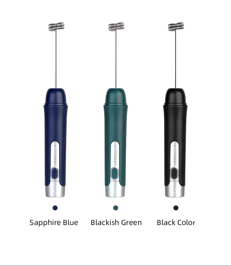 Mini Foamer Portable Hand Held USB Rechargeable Milk Frother Egg Beater Foam Coffee Maker For Lattes Cappuccino Frappe Matcha