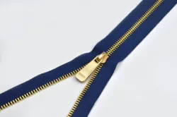 High Quality Custom Logo Zipper Factory Direct Supply Long Chain Metal Tape Zipper For Black Handbags Leather Bag