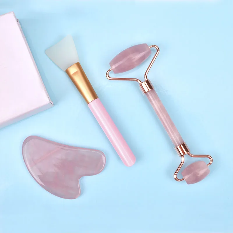 Best selling products 2021handheld jade facial massage roller for sale