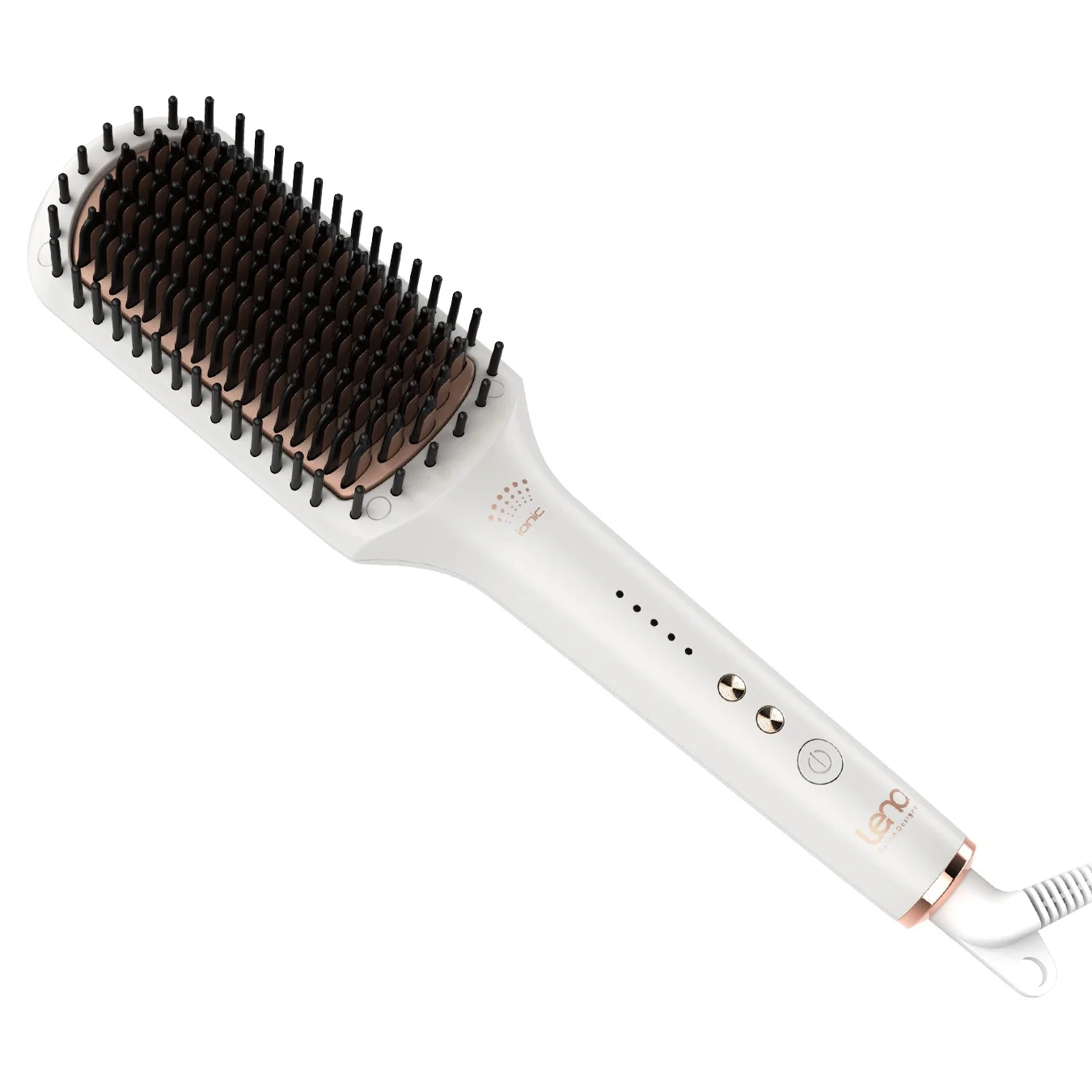 Lena Custom 450F Anti-scald Flat Irons Brush Professional Ceramic Fast Electric Hair Brush Straightening