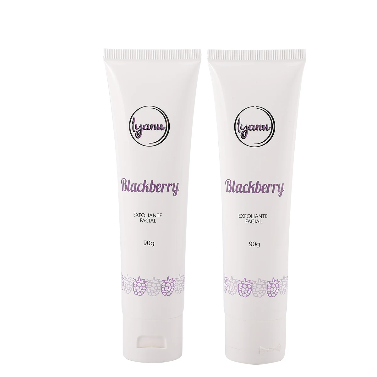 Customized blackberry jam food filling container tube white black empty PE flexible plastic tube packaging manufacturer