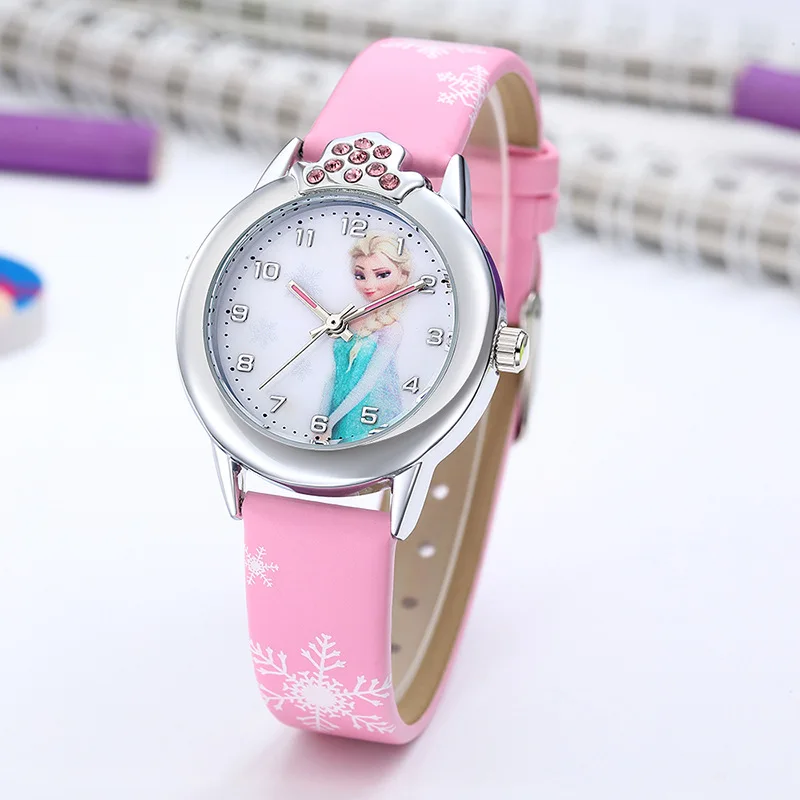7908 Elsa Watch Girls Hot sell Kids Watches Cute kids cartoon watch Gifts for Kids Girl