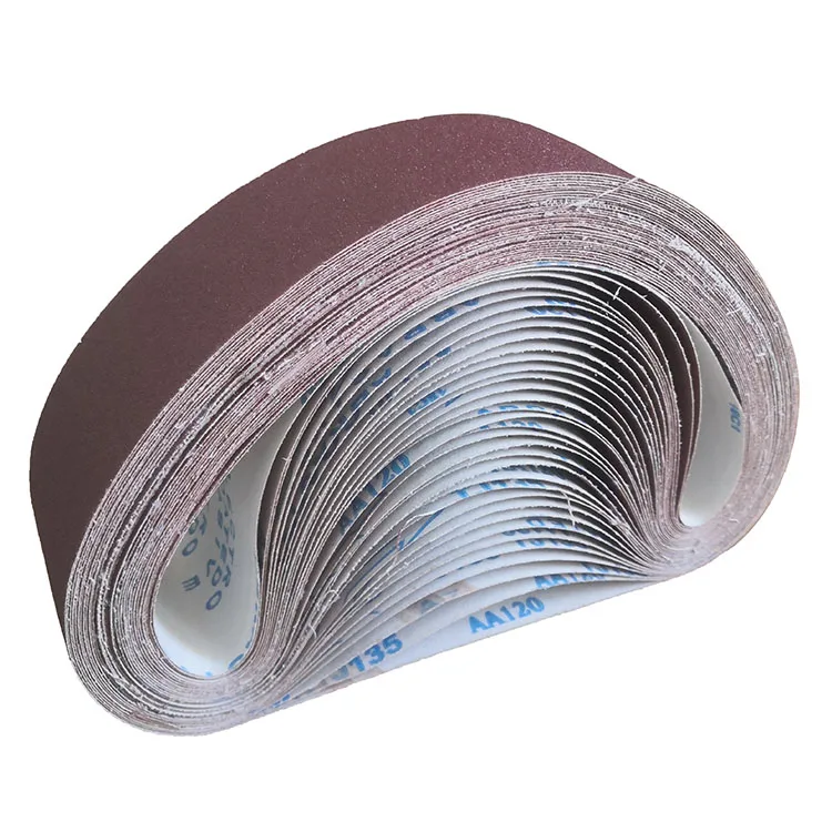 High Temperature Aluminium Oxide Abrasive Belt Soft Cloth Sand Belt with Paper Backing for Precise Grinding and Polishing