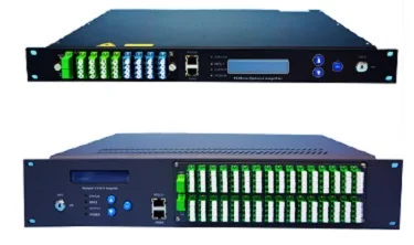  Высокомощный оптический усилитель GPON Fiber 16 портов 1550 нм CATV WDM EDFA цена 