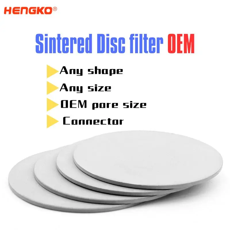 OEM Sintering Filter Element Disc 316L Stainless Steel 0.5micron Sintered Metal Filter Sheet