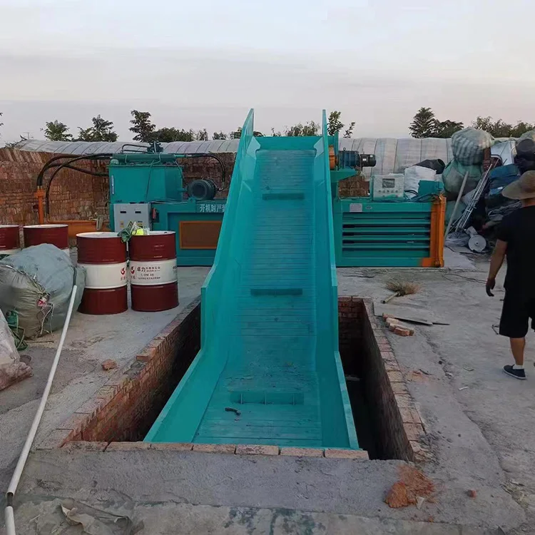 Waste cotton straw hydraulic block press New waste plastic baler