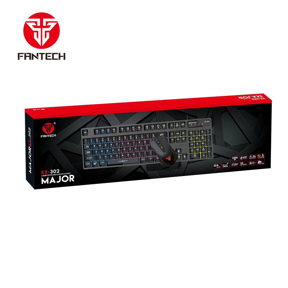 
KX302 Popular in Amazon Customize Full Computer Keyboard RGB Mechanical Gaming Keyboard and Mouse Combo 